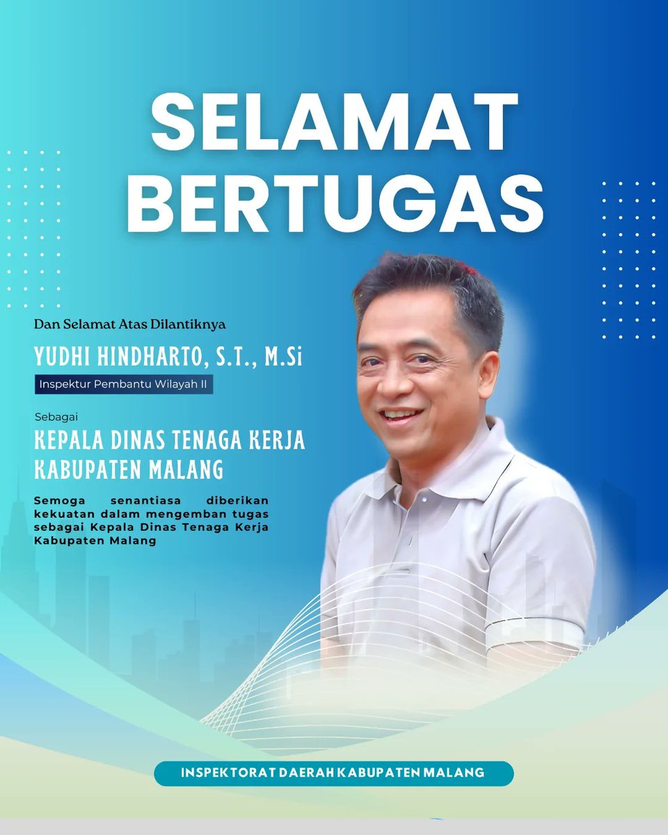 INSPkabmalang's tweet photo. Selamat dan sukses atas dilantiknya Bapak Yudhi Hindharto sebagai Kepala Dinas Tenaga Kerja Kabupaten Malang dan Bapak Agus Widodo sebagai Kepala Badan Kesatuan Bangsa dan Politik Kabupaten Malang. 
#malangkab #inspektoratdaerahkabmalang https://t.co/l3G7Z7wEuA