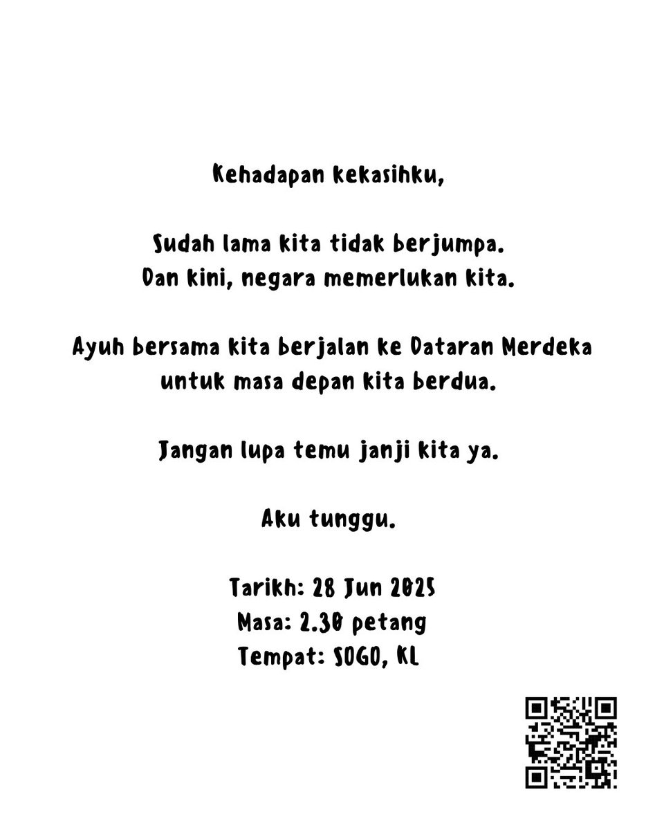 federasi_my's tweet photo. Lepaskan tangan halus kekasih di tasik atau bersamanya berjalan ke parlimen kerana tenagamu dengan ilmu di dada akan merombak erti hidup sebuah negara. -Usman Awang (Sasterawan Negara)

Himpunan Rakyat Benci Rasuah 2.0

#undurazambaki #rakyatbencirasuah #gempurrasuahsabah https://t.co/jGmnVsrhPD
