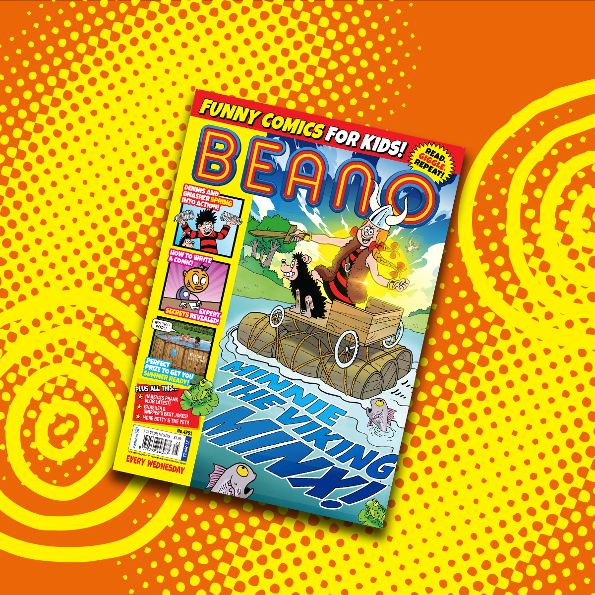 It’s Beano Wednesday! 😆

This week, meet Minnie the Viking Minx!

We have a copy to give away to one lucky follower.

To enter:
➡️= Follow us.
♻️ &amp; ❤️= RT and like this tweet.
✍️= Reply with an emoji.

Comp closes at 4pm today. T&amp;Cs link in bio.