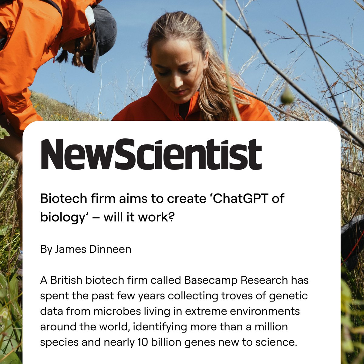 Basecamp_Res's tweet image. “One of the most exciting things I’ve seen in a long time,” @genentech's @nc_frey comments to @newscientist on @Basecamp_Res' 9.8B protein sequence database.
BaseData expands the tree of life 10x beyond public data — and now we’re using it to train a new class of foundation…