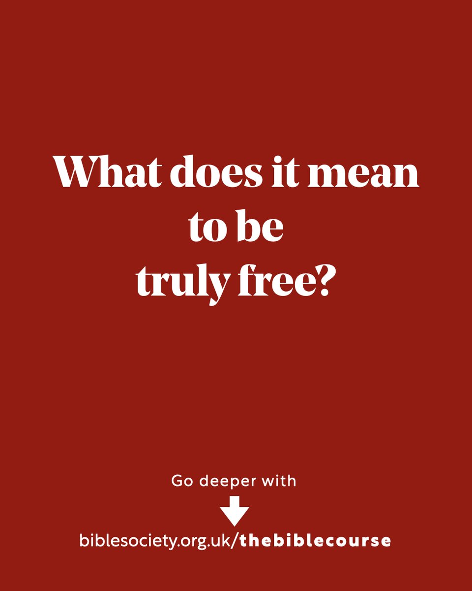 What does it mean to be truly free?

Do you have questions about the Bible? Go deeper with 𝗧𝗵𝗲 𝗕𝗶𝗯𝗹𝗲 𝗖𝗼𝘂𝗿𝘀𝗲 𝗡𝗲𝘄 𝗘𝗱𝗶𝘁𝗶𝗼𝗻: 👇
cstu.io/cca590