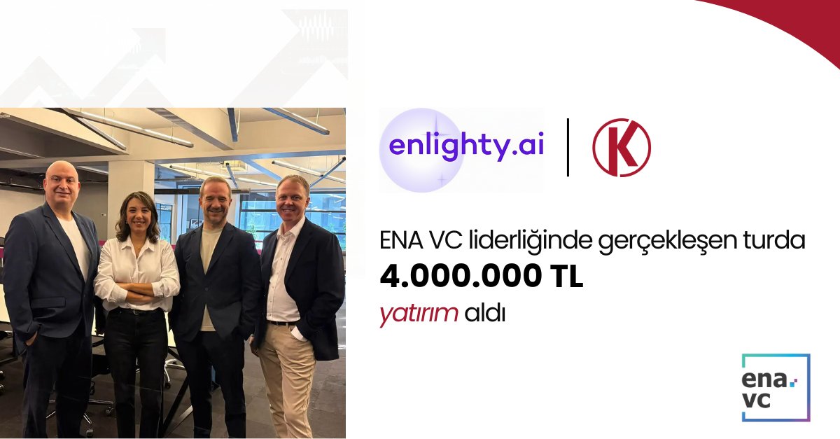 KWORKS’21 girişimlerimizden Enlighty AI, ENA Venture Capital liderliğinde TRAngels ve melek yatırımcıların katılımıyla gerçekleşen turda 4 milyon TL yatırım aldı! 🚀 

Haberin detayları için 👉🏻 webrazzi.com/2025/06/18/enl…