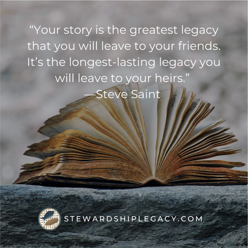 JeffRogers_'s tweet image. “Your story is the greatest legacy that you will leave to your friends. It’s the longest-lasting legacy you will leave to your heirs.” —Steve Saint #LeaveWell #WisdomTransfer stewardshiplegacy.com