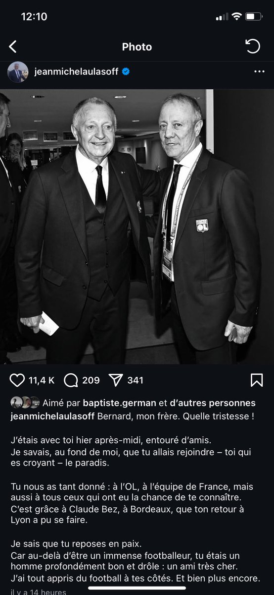 oetl's tweet image. Les hommages pleuvent après la disparition de Bernard Lacombe.

📲 lien de l’article : olympique-et-lyonnais.com/benzema-cherki…

#OL #BernardLacombe #Hommage #TeamOL #LégendeOL #Cherki #OlympiqueLyonnais #Benzema #RIP