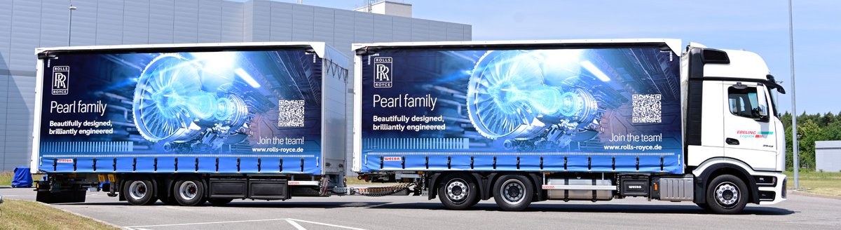 🚛Pearl family on board! Ohne Logistik geht auch im Triebwerksbau überhaupt nichts. Hier kommt unser neuester Markenbotschafter auf Rädern. In den nächsten 8 Jahren fährt er rund 1.000.000km in unserem Auftrag durch Europa. Augen auf – vielleicht rollt er bald an Euch vorbei. 👀