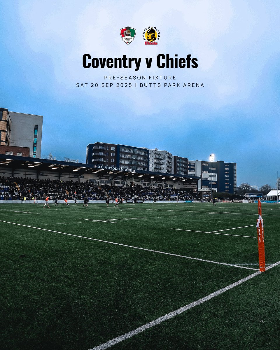 One of our confirmed pre-season fixtures 🤝

More details here 📖 bit.ly/CoventryRugbyv…

For anyone interested in travelling, tickets will be available here! 🎟️: bit.ly/3I1UOu0

#COVvEXE | #JointheJourney