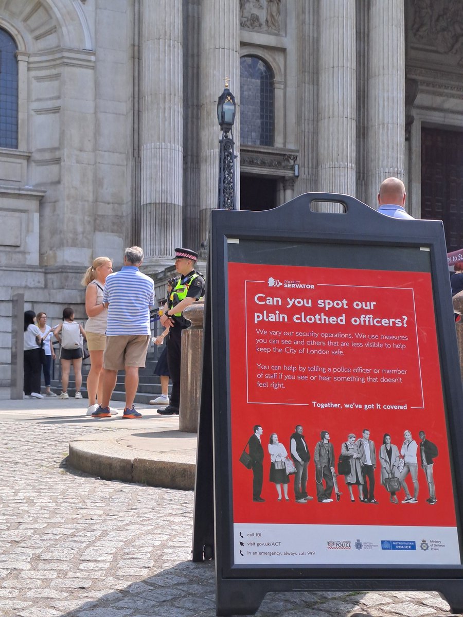 City Police Officers (@citypolicecops) on Twitter photo What a day to visit <a href="/StPaulsLondon/">St Paul's Cathedral</a> π. #ProjectServator deployments use a wide range of resources, including horses! Plain clothes officers are also about π. Working with key partners to keep you safe π. Nice to chat to <a href="/smallcarBIGCITY/">smallcarBIGCITY</a> too π
91CP
cityoflondon.police.uk/projectservator What a day to visit <a href="/StPaulsLondon/">St Paul's Cathedral</a> π. #ProjectServator deployments use a wide range of resources, including horses! Plain clothes officers are also about π. Working with key partners to keep you safe π. Nice to chat to <a href="/smallcarBIGCITY/">smallcarBIGCITY</a> too π
91CP
cityoflondon.police.uk/projectservator