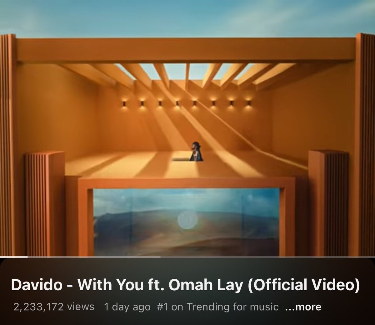 2.2M already!!!!
Let’s run it uppppp!!!
<a href="/davido/">Davido</a> <a href="/Omah_Lay/">SSIAH</a> 
youtu.be/XCjU9qbfv1U