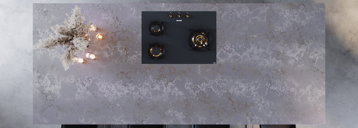 The soft grey veining featured in the CRL Quartz Mercurio Honed surface creates a rich stone-inspired design. Enriching interiors with a refined elegance and unmistakable beauty, this durable surface evokes a modern feel by gently reflecting light.

spr.ly/6011N0IaW