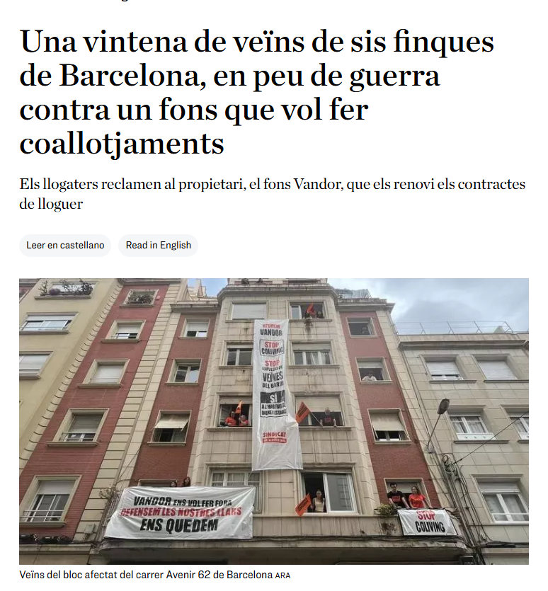 Sindicat de Llogateres i Llogaters (@sindicatlloguer) on Twitter photo 4⃣ Però les pitjors conseqüències dels lloguers temporals i colivings no són en els preus del lloguer:
🦅Redueixen dràsticament els drets dels llogaters
🚪 Promouen les expulsions massives i els desnonaments invisibles
Ho estem veient amb <a href="/BlocSantAgusti/">Bloc Sant Agustí</a> o els blocs de Vandor 4⃣ Però les pitjors conseqüències dels lloguers temporals i colivings no són en els preus del lloguer:
🦅Redueixen dràsticament els drets dels llogaters
🚪 Promouen les expulsions massives i els desnonaments invisibles
Ho estem veient amb <a href="/BlocSantAgusti/">Bloc Sant Agustí</a> o els blocs de Vandor