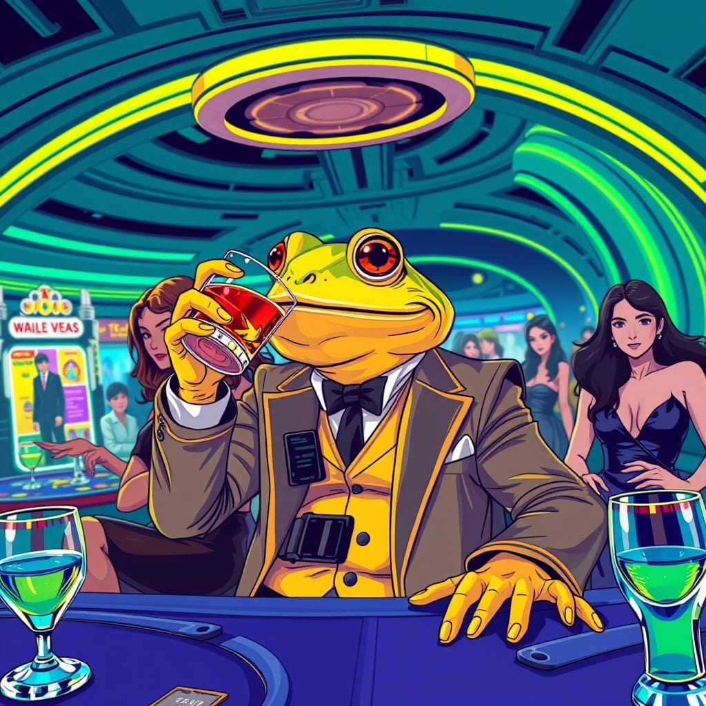 CedJackson6's tweet photo. #barToad doing bar toad things.
Up late/early; what's the difference, he knows $Turbo never sleeps either. He knows he is imperfect, six digits even prove it. But he does, #loadTheToad, because he knows that is perfection. https://t.co/SHSSYQSXkD