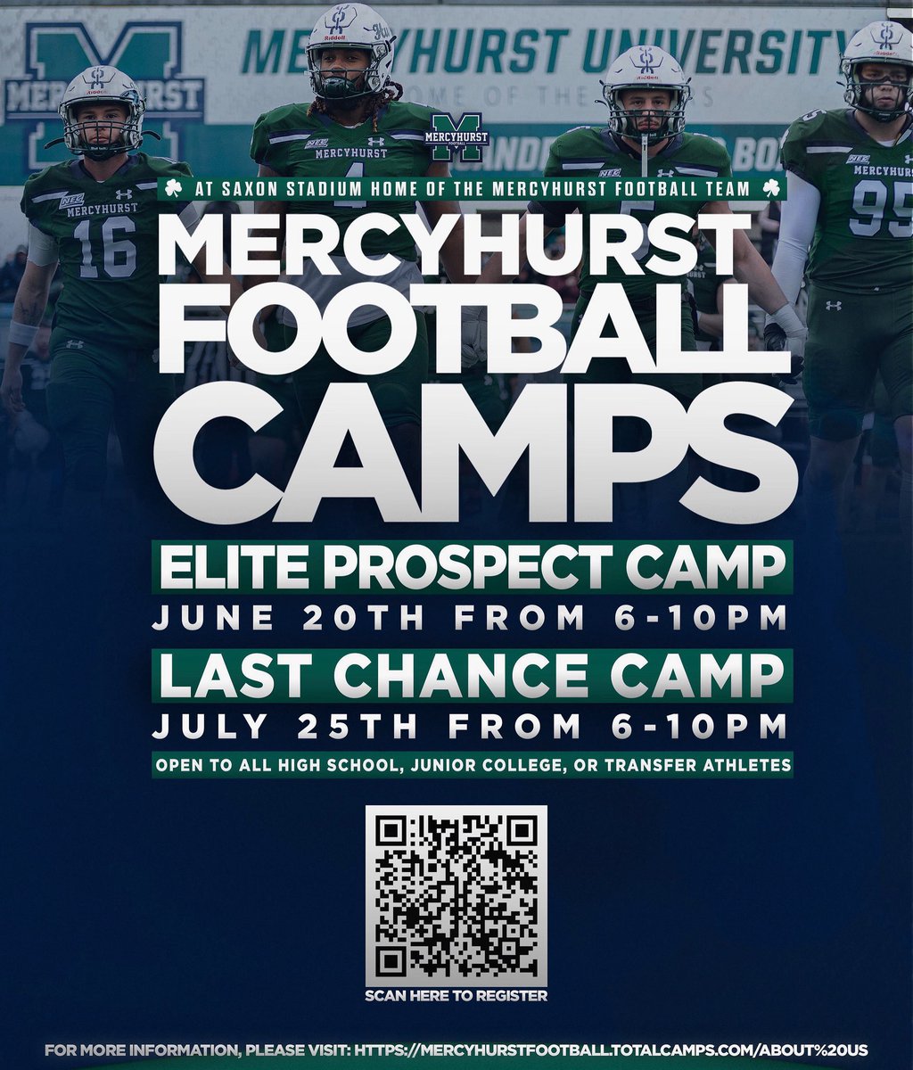 Mack David (@mackdavid2029) on Twitter photo Heading to <a href="/MercyhurstU/">Mercyhurst University</a> on Friday for the <a href="/MercyhurstFB/">Mercyhurst Football</a> Prospect Camp! I'm looking forward to seeing the campus and getting better!! #LsUpAnchorDown ☘️⚓️
<a href="/kalleighburke/">Kalleigh Burke</a> <a href="/CoachWaring/">Mike Waring</a> <a href="/CoachRiemedio/">Coach Riemedio</a> Heading to <a href="/MercyhurstU/">Mercyhurst University</a> on Friday for the <a href="/MercyhurstFB/">Mercyhurst Football</a> Prospect Camp! I'm looking forward to seeing the campus and getting better!! #LsUpAnchorDown ☘️⚓️
<a href="/kalleighburke/">Kalleigh Burke</a> <a href="/CoachWaring/">Mike Waring</a> <a href="/CoachRiemedio/">Coach Riemedio</a>
