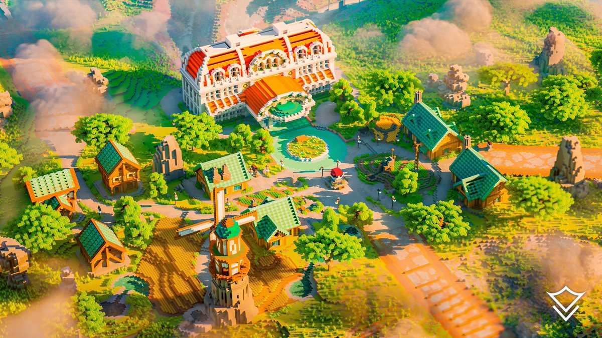 🏘️ Pine Place—the starter town from our #Minecraft Ultimate #Pokemon Map!

This is one of the TWELVE towns in UPM!

⬇️ DOWNLOAD:
store.varunabuilds.com/p/upm/