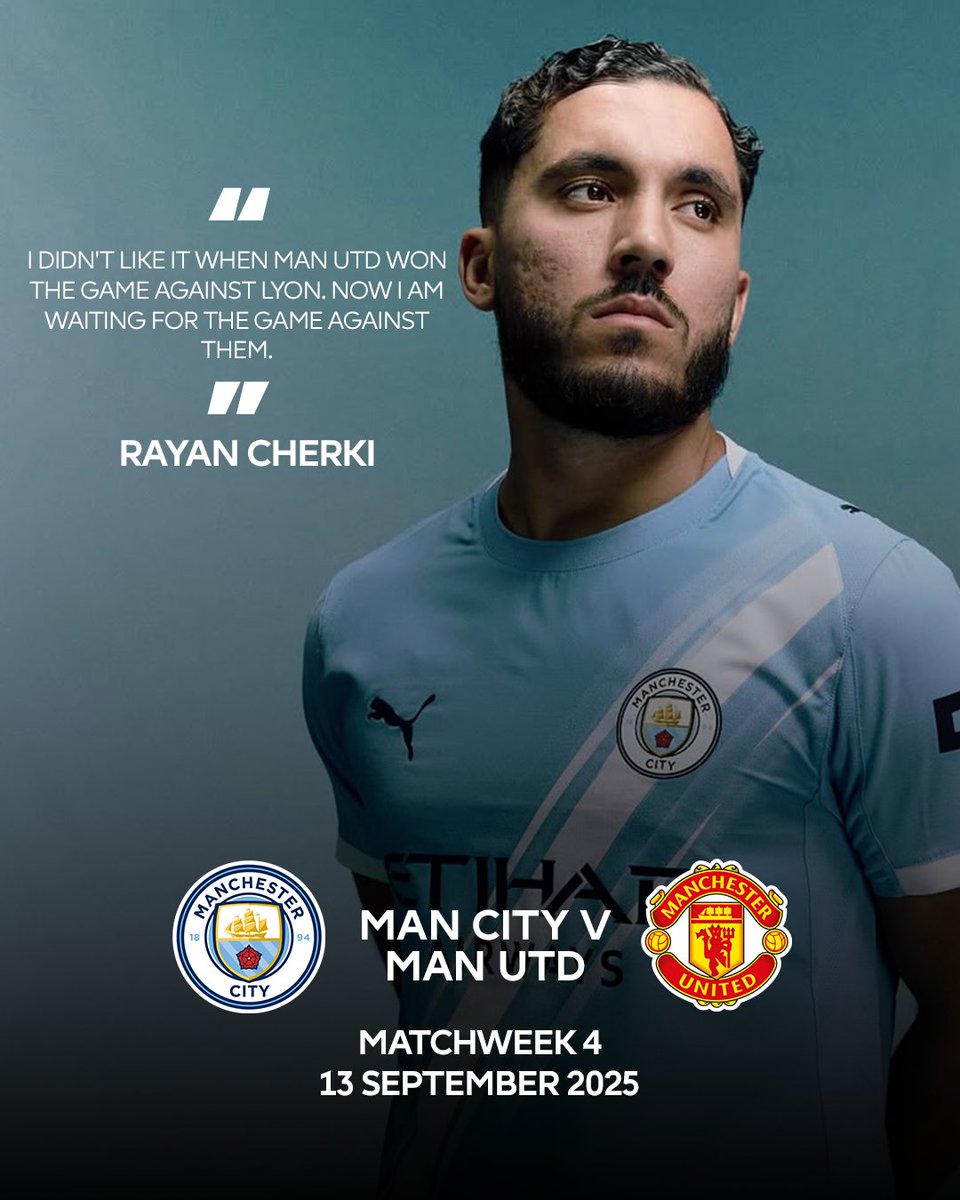 Rayan Cherki cannot wait for the Manchester Derby 👀

#MCIMUN | <a href="/ManCity/">Manchester City</a>