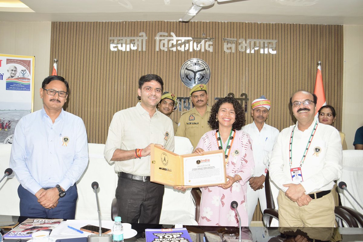 Durga Shakti Nagpal (@durgashaktiias) on Twitter photo 1030 ponds in 30 days тАУ national record of water conservation from Lakhimpur Kheri! ЁЯТж
Initiative of <a href="/CdoKheri/">CDO Lakhimpur Kheri</a> Abhishek Kumar, тАШHar Gaon TalabтАЩ is now a reality. Proud to see our districtтАЩs name and initiative find appreciation in India Book of Records. <a href="/CMOfficeUP/">CM Office, GoUP</a> #catchtherain 1030 ponds in 30 days тАУ national record of water conservation from Lakhimpur Kheri! ЁЯТж
Initiative of <a href="/CdoKheri/">CDO Lakhimpur Kheri</a> Abhishek Kumar, тАШHar Gaon TalabтАЩ is now a reality. Proud to see our districtтАЩs name and initiative find appreciation in India Book of Records. <a href="/CMOfficeUP/">CM Office, GoUP</a> #catchtherain