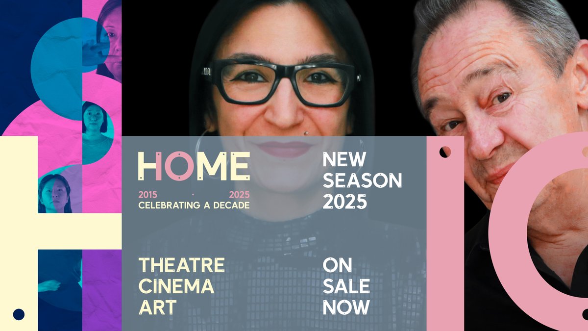 Our Autumn 2025 theatre season is now on sale! 🎉 

We're delighted to introduce our brand new season, full to the brim with one-nighters, dance theatre, discussions, a HOME-produced show and more.

For more info and to book your tickets visit homemcr.org. 🎟️