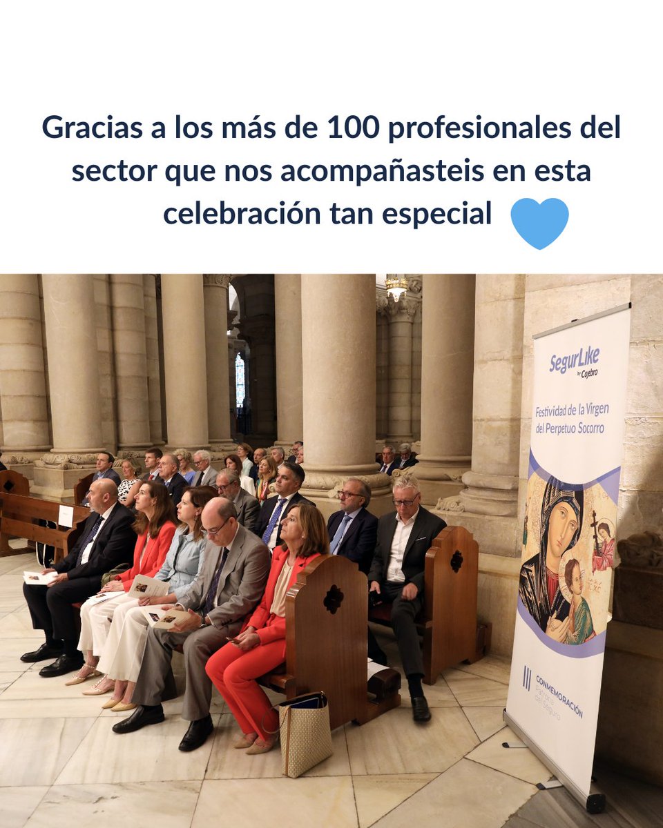 Ayer celebramos, por tercer año consecutivo y junto a más de un centenar de compañeros y compañeras del sector, la festividad de la Virgen del Perpetuo Socorro, Patrona del Seguro, con una solemne Misa en la Cripta de la Catedral de la Almudena.

¡Muchas gracias por acompañarnos!