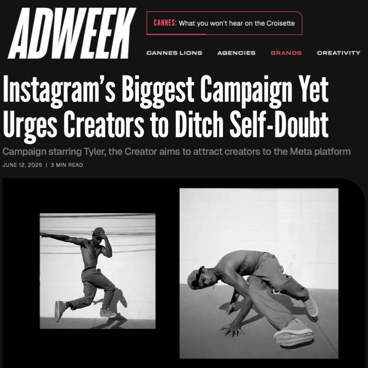 Uncommon (@uncommon_studio) on Twitter photo 'Instagram encourages creators to take risks in the biggest campaign in its history collaborating with singer RosalĂa, designer Clint 419, visual artist Nadia Lee Cohen & artist Slawn & more - each has found success on the platform.'
.
<a href="/Adweek/">ADWEEK</a> x ANYWAY ⬇️
adweek.com/brand-marketin… 'Instagram encourages creators to take risks in the biggest campaign in its history collaborating with singer RosalĂa, designer Clint 419, visual artist Nadia Lee Cohen & artist Slawn & more - each has found success on the platform.'
.
<a href="/Adweek/">ADWEEK</a> x ANYWAY ⬇️
adweek.com/brand-marketin…