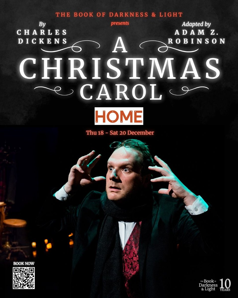 DarkLightBook's tweet image. ON SALE NOW: A Christmas Carol comes to HOME Manchester this December. Join us 18 - 20 December for our unmissable ghostly adaptation of this festive classic. Tickets are on sale now... book your seats!