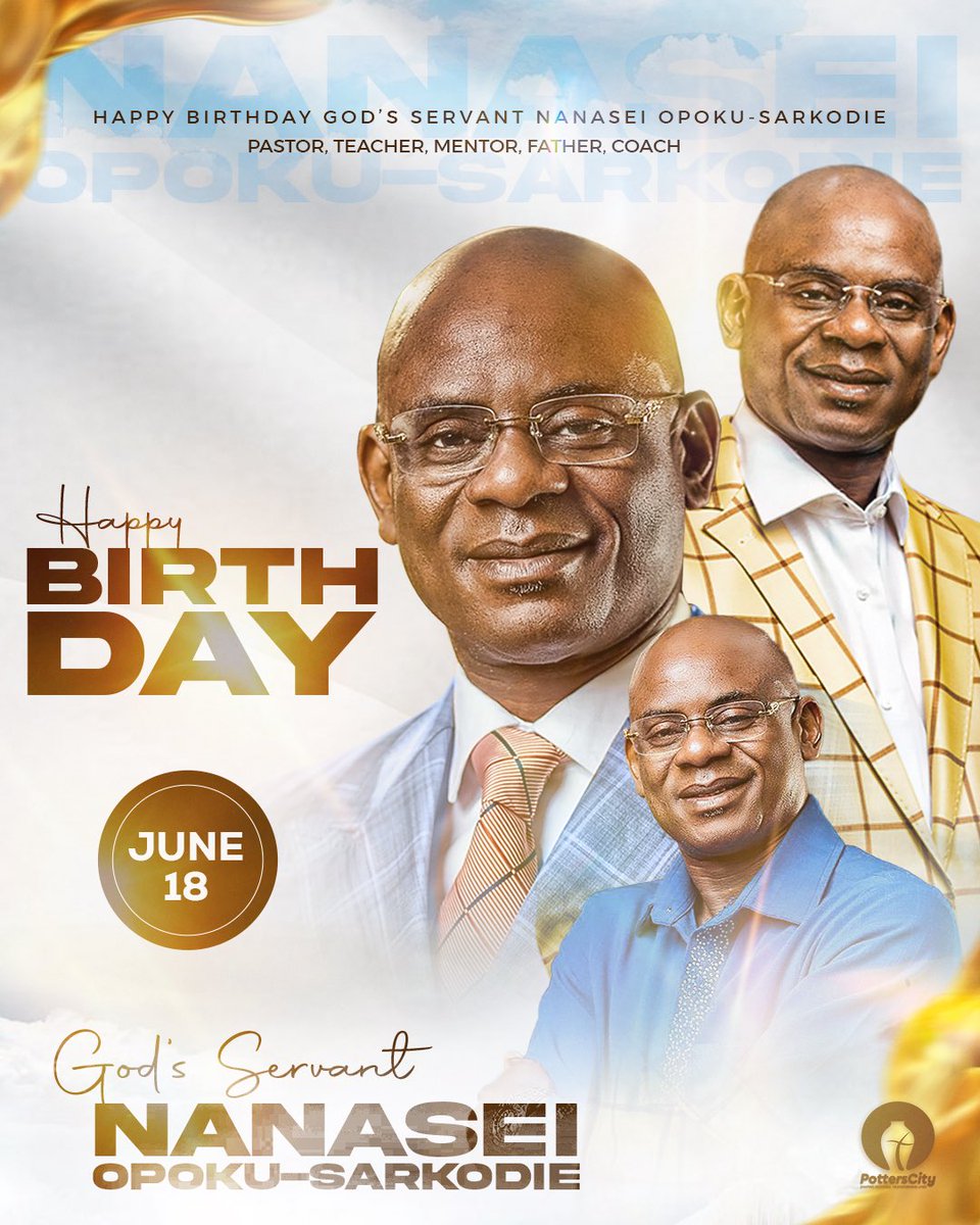 Today, we celebrate a man whose presence commands atmospheres, whose voice carries the weight of divine truth, and whose leadership is a beacon to generations -Godservant Nanasei Opoku Sarkodie.

Your life is a blueprint of obedience, bold faith, and Kingdom power. Thank you for