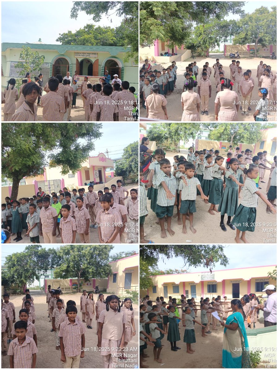 CommrThiruthani's tweet photo. Today Thiruthani Municipality Ward No.21 MGR Nagar,Government PUP School People Movement Clean City Awareness Program https://t.co/oYfjm2Lh7O