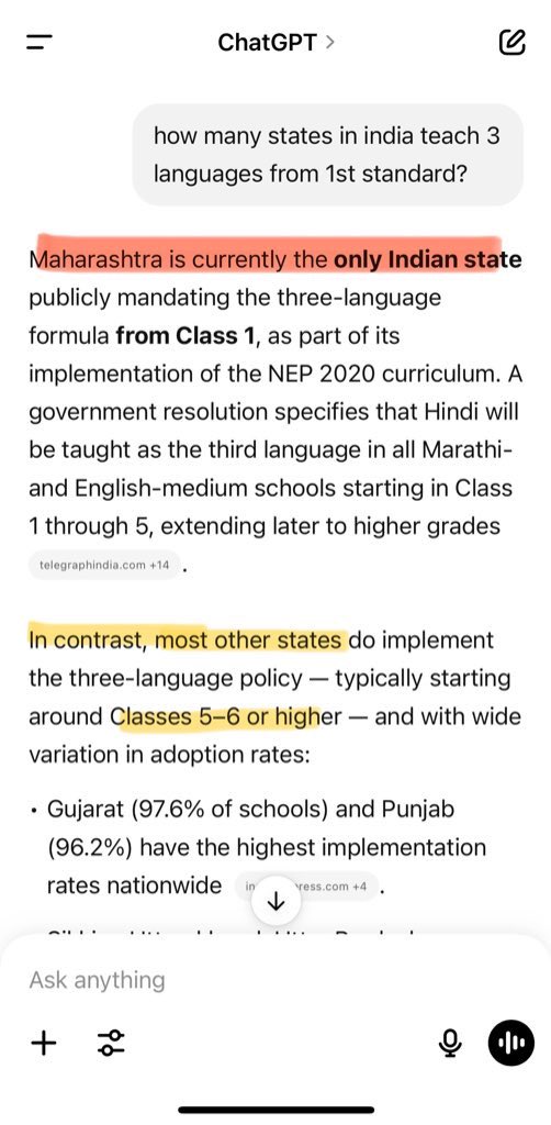 If no other state is doing it, if it is not mentioned in National Education Policy, why is Devendra Fadnavis forcing three languages on kids in Maharashtra?