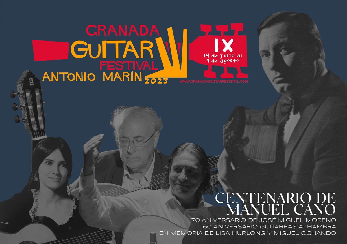 El proper 15 de juliol, tindré el privilegi de formar part del Granada Guitar Festival Antonio Marín. En el cor del Museu San Juan de Dios (Casa de los Pisa), oferirem, amb el guitarrista José Luis Ruiz del Puerto, una vetllada que ens portarà per camins de delicadesa i emoció🎶