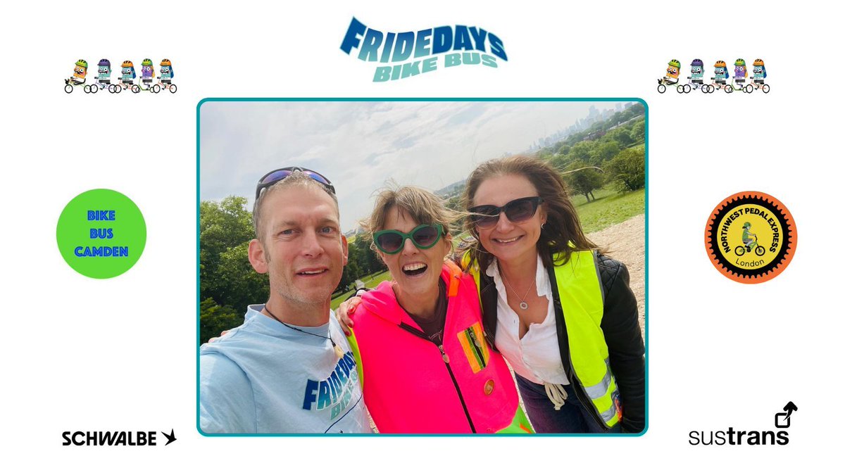 fridedaysbb's tweet image. 🎉 We loved visiting @bikebuscamden! It&apos;s such a positive #BikeBus community enabling families in Camden to cycle to school together! 👏 Annahita from North West Pedal Express joined us for some top notch collaboration and knowledge sharing! Inspirational! @schwalbeuk @sustrans
