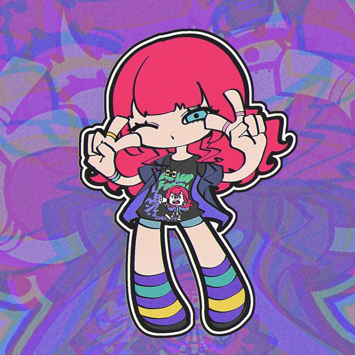 偶然の頭身が嬉しくてマインちゃん描いた🫟 峯田茉優×over print