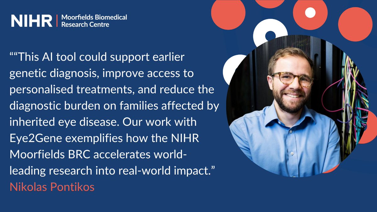 We have supported an #AI tool that improves genetic diagnosis of inherited retinal disease, a leading cause of blindness in the UK. Published in Nature Machine Intelligence, <a href="/Eye2Gene/">Eye2Gene</a> offers a faster, scalable diagnosis &amp; better than expert accuracy.

🔗buff.ly/7yYxCNG