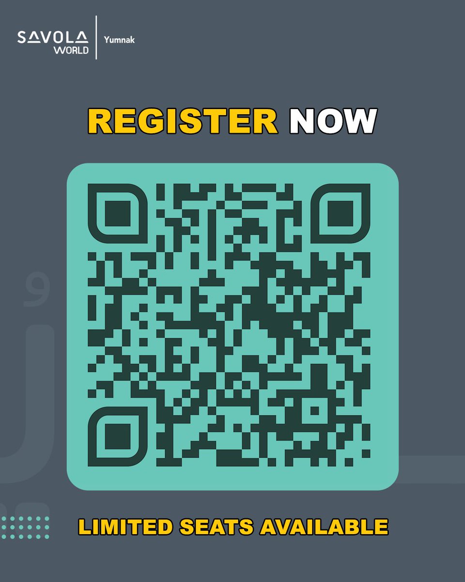 عالم صافولا (@savolaworld) on Twitter photo Registration for the 3rd edition of #Yumnak is now open!
Sign up to grow and empower your business 💼✨
🔗 To register in Yumnak Program:
savolaworld.untapinnovate.com/register
<a href="/BlossomAccel/">Blossom - مسرعة بلوسوم</a>
#SavolaWorld #YumnakProgram #Entrepreneurship Registration for the 3rd edition of #Yumnak is now open!
Sign up to grow and empower your business 💼✨
🔗 To register in Yumnak Program:
savolaworld.untapinnovate.com/register
<a href="/BlossomAccel/">Blossom - مسرعة بلوسوم</a>
#SavolaWorld #YumnakProgram #Entrepreneurship
