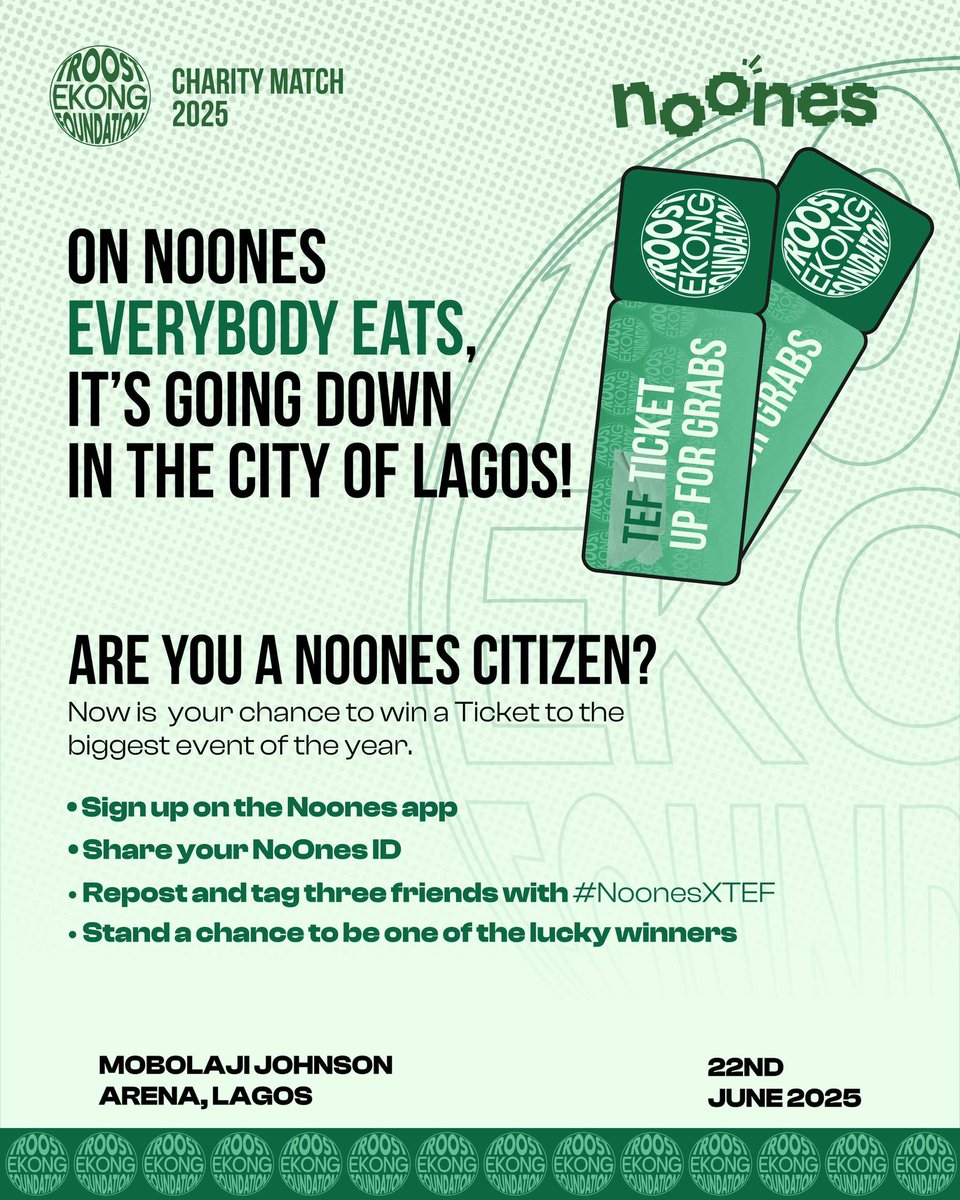 NoOnes users about to eat good as usual, this time in Lagos
Follow the steps on the flyer and you could win a ticket