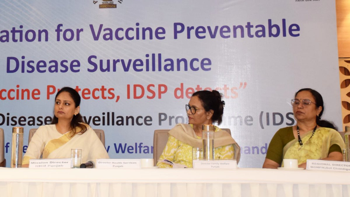 Punjab Health Dept., under the guidance of Special Secretary Health-cum-MD NHM Sh. Ghanshyam Thori,held a state-level Sensitization Workshop on VPD Surveillance. Epidemiologists,MOs, Microbiologists,Data Managers &amp; Data Entry Operators from all the districts participated.