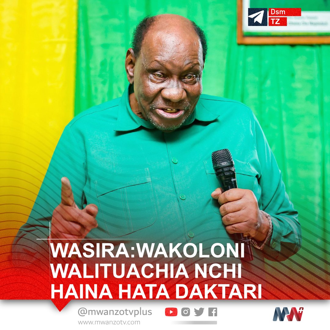 #TANZANIA:WASIRA:WAKOLONI WALITUACHIA NCHI HAKUNA HATA DAKTARI MMOJA
“Wametuachia(Wakoloni)nchi hakuna daktari hata mmoja walikuwepo madaktari kutoka India na Pakistani nao walikuwa Dar es Salaam. Wakati tunapata uhuru akina mama walikuwa hawajifungui ila wanazaa maana hakukua na