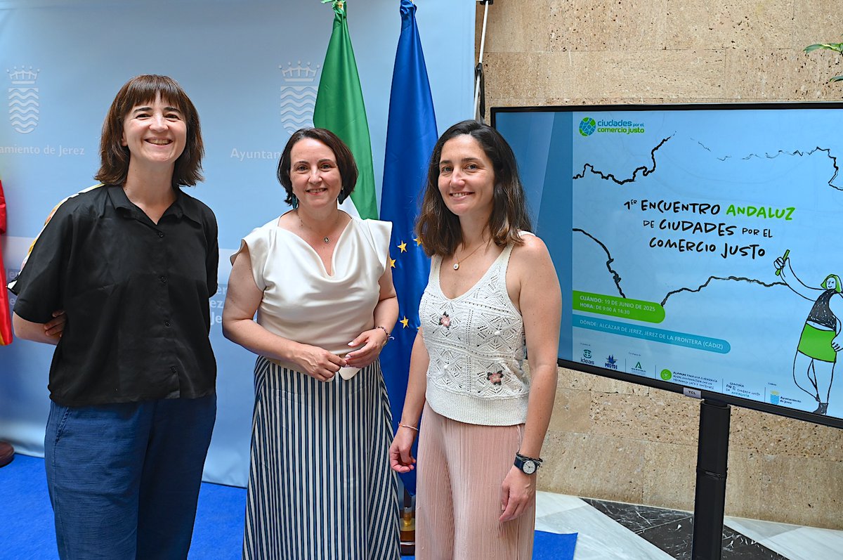 📆Tienes una cita mañana con el #ComercioJusto

▶️El I Encuentro Andaluz de Ciudades por el Comercio Justo en📍El Alcázar 

Junto a <a href="/ideas_es/">IDEAS Comercio Justo</a> y <a href="/PROYDE/">PROYDE</a> mostramos el trabajo que realiza #Jerez por el consumo responsable 

acortar.link/Uc49Qt

<a href="/JerezCJusto/">JerezComercioJusto</a> 
<a href="/NelaJarillo/">Nela García Jarillo</a>