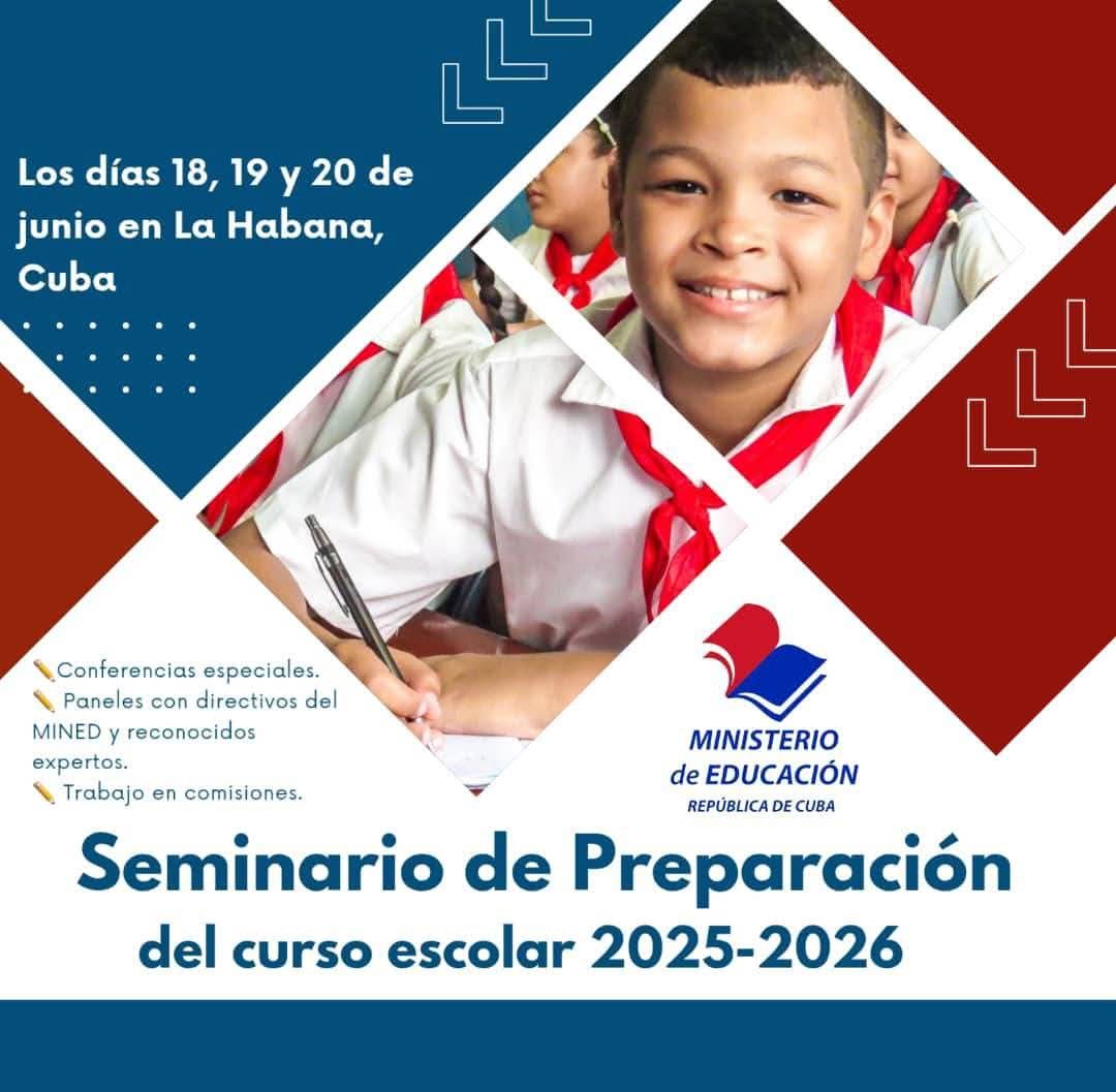 Nilser Piñeda Cruz (@nilser_pineda) on Twitter photo Inicia Seminario de Preparación del Curso 2025_2026 en el cual participan los directores municipales..#LasTunas
Presente #JuntosPodemosMás #CubaMined Inicia Seminario de Preparación del Curso 2025_2026 en el cual participan los directores municipales..#LasTunas
Presente #JuntosPodemosMás #CubaMined