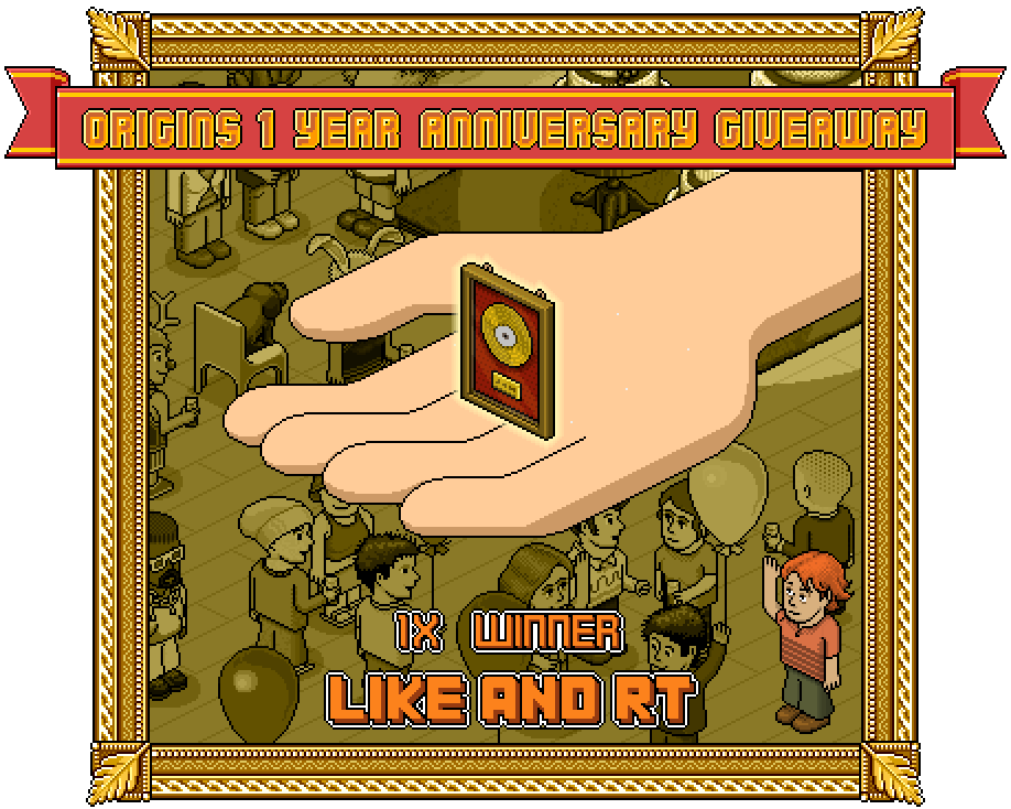 🎁HAPPY ORIGINS ANNIVERSARY🎁

🎉Anniversary Month Giveaway #6!🎉
📀🎵1 Lucky winner announced Friday🎵📀

Rules:✍️
1⃣ - Follow: <a href="/Tee_habbo/">Tee</a>
2⃣ - Like &amp; Retweet By June 20th!

Goodluck all!♥️<a href="/HabboOrigins/">Habbo Hotel: Origins</a> #HabboHotelOrigins