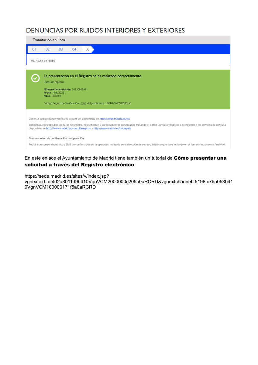RuidoAtleti's tweet image. Vecino/a, tú también puedes interponer tu queja ante el Ayto. de manera sencilla y online, con certificado electrónico.

servpub.madrid.es/WFORS_WBWFORS/…

Os dejamos un pequeño tutorial para que podáis realizar el trámite. 

Recuerda, juntos sumamos más.