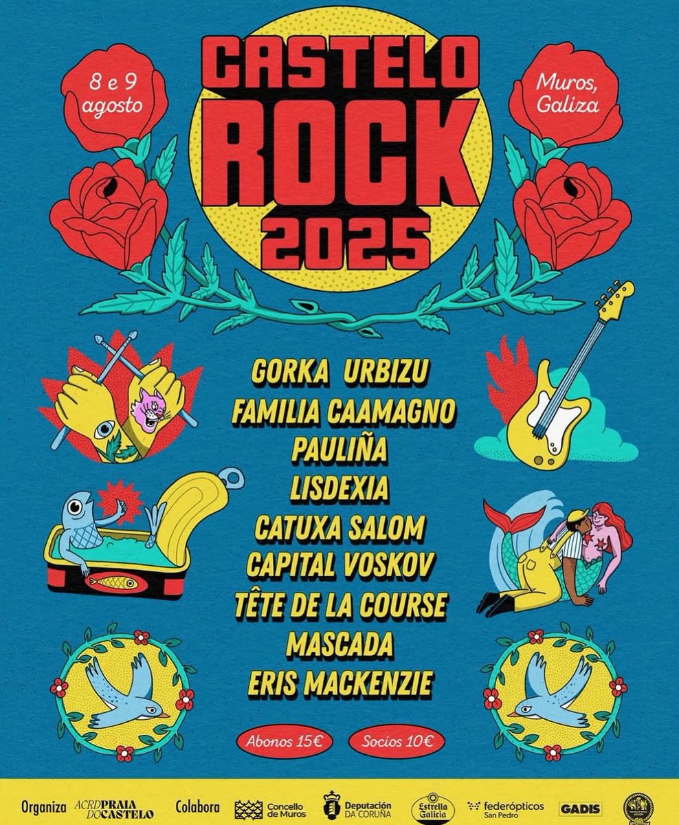 Gorka Urbizu musika (@gorkaurbizubat) on Twitter photo Data berria - Nova data
Abuztuak 8-9 Agosto
MUROS (Galiza) @ Castelo Rock
<a href="/CasteloRock/">Castelo Rock</a> #TourBat2025 Data berria - Nova data
Abuztuak 8-9 Agosto
MUROS (Galiza) @ Castelo Rock
<a href="/CasteloRock/">Castelo Rock</a> #TourBat2025