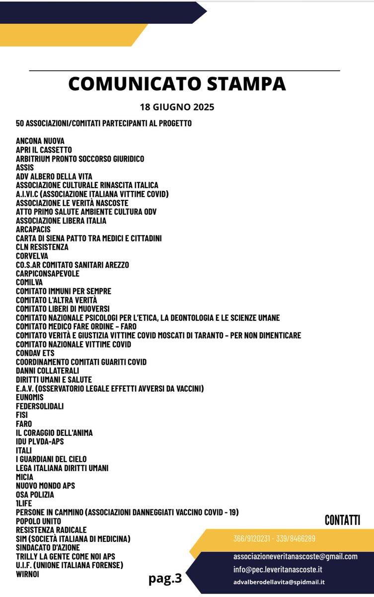 CathVoicesITA's tweet image. “Schillaci dica no al RSI dell’#OMS”. 
Una coalizione chiede al Ministro di pronunciarsi contro gli emendamenti al Regolamento sanitario internazionale: “non possiamo cedere la nostra libertà sanitaria e la sicurezza dell’Italia a un organismo sovranazionale.”

Sarà ascoltata?