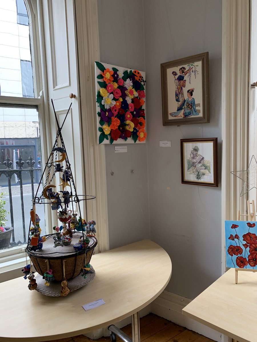 Some beautiful artwork, crafts &amp; poetry on display in Carlow Library for #RefugeeWeek2025, make sure to pop in!