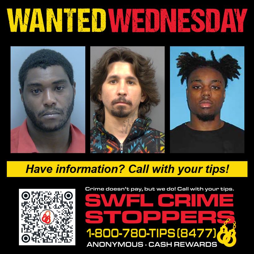SWFL Crime Stoppers (@swflcrime8477) on Twitter photo Help us find ππͺπππͺπ¦ ππΆπ΄π¦, πππͺπ«π’π© ππ’π£π°π³π₯πΆπ΄ and ππ’π·πͺπ°π― ππ’π³π₯ in this week's edition of ππ’π―π΅π¦π₯ ππ¦π₯π―π¦π΄π₯π’πΊ airing tonight on <a href="/winknews/">WINK News</a>.
Call SWFL Crime Stoppers with your tips β 1-800-780-TIPS (8477). Cash reward possible! Help us find ππͺπππͺπ¦ ππΆπ΄π¦, πππͺπ«π’π© ππ’π£π°π³π₯πΆπ΄ and ππ’π·πͺπ°π― ππ’π³π₯ in this week's edition of ππ’π―π΅π¦π₯ ππ¦π₯π―π¦π΄π₯π’πΊ airing tonight on <a href="/winknews/">WINK News</a>.
Call SWFL Crime Stoppers with your tips β 1-800-780-TIPS (8477). Cash reward possible!