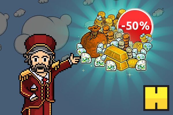Disponível: Oferta Moedas em Dobro 

Adquira 220 câmbios pelo valor de 110 câmbios.
#Habbo