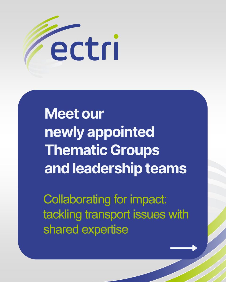 ECTRInews's tweet image. 🚦 ECTRI proudly presents the 2025–2027 Thematic Groups &amp;amp; their new leadership teams!

These expert groups drive EU transport research through collaboration, policy insight &amp;amp; innovation

👏 Thanks to outgoing members &amp;amp; welcome to the new teams!

Read more: shorturl.at/9g0Bd