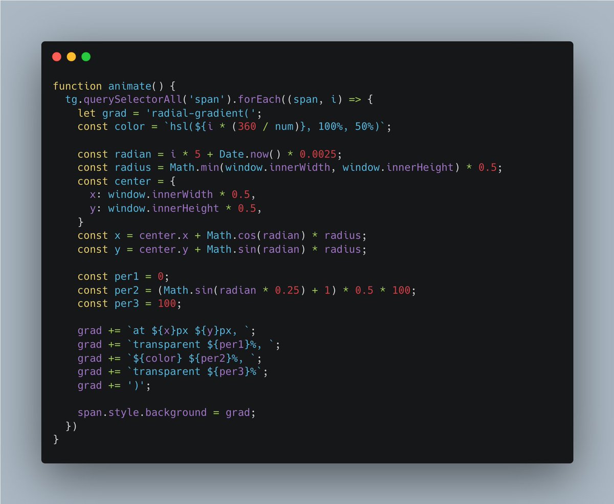 ikeryou's tweet image. code.21 / ikeryou.jp/acode/21/ / gradient.2  / #animationcode