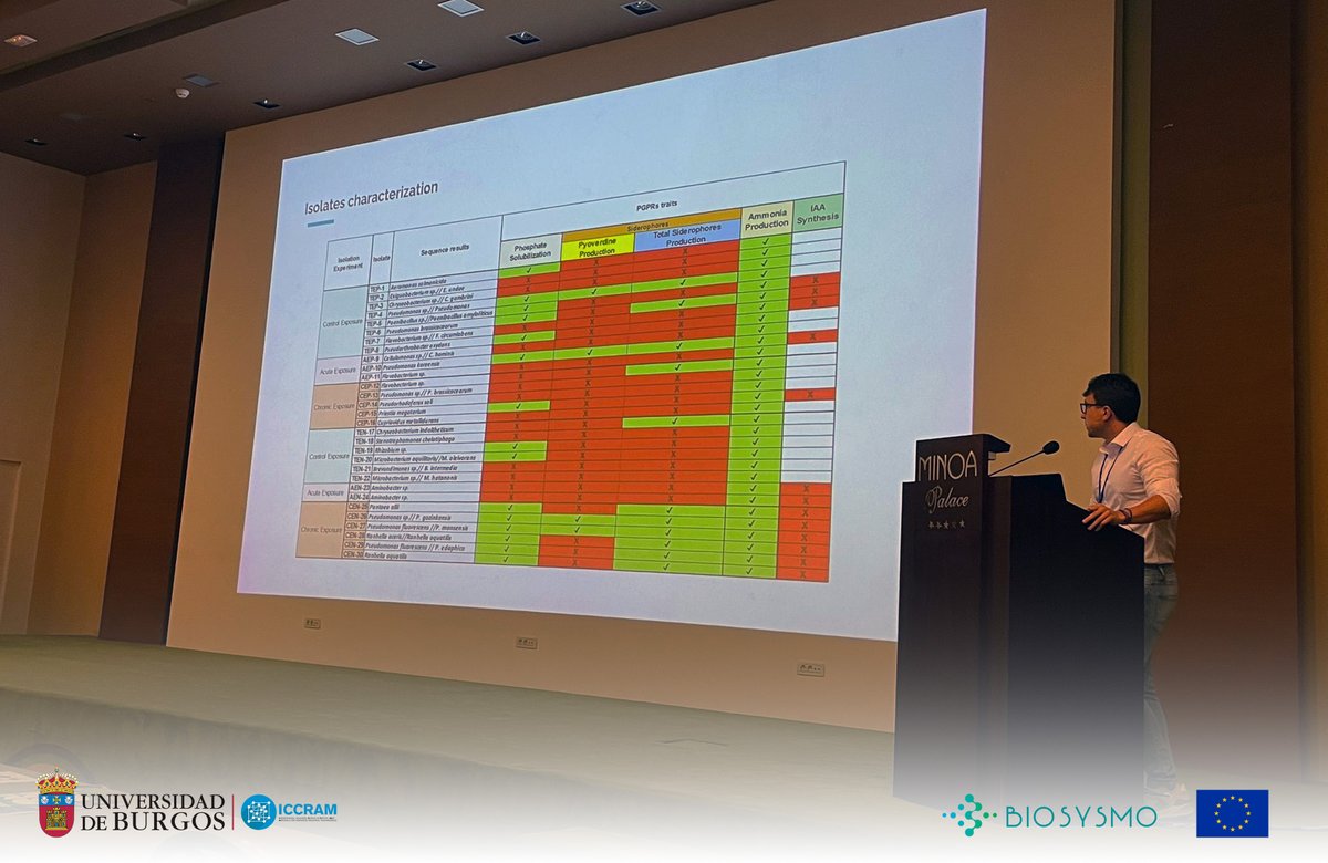 ICCRAM | Universidad de Burgos (@iccram_ubu) on Twitter photo This week our team is also attending the 9th European Bioremediation Conference (#EBC). Crete📍
Alberto Soto presented his work using bacteria isolated from contaminated environments to improve the metal phytoremediation capacity of the plant Phragmites australis <a href="/biosysmo/">BIOSYSMO Project</a> This week our team is also attending the 9th European Bioremediation Conference (#EBC). Crete📍
Alberto Soto presented his work using bacteria isolated from contaminated environments to improve the metal phytoremediation capacity of the plant Phragmites australis <a href="/biosysmo/">BIOSYSMO Project</a>