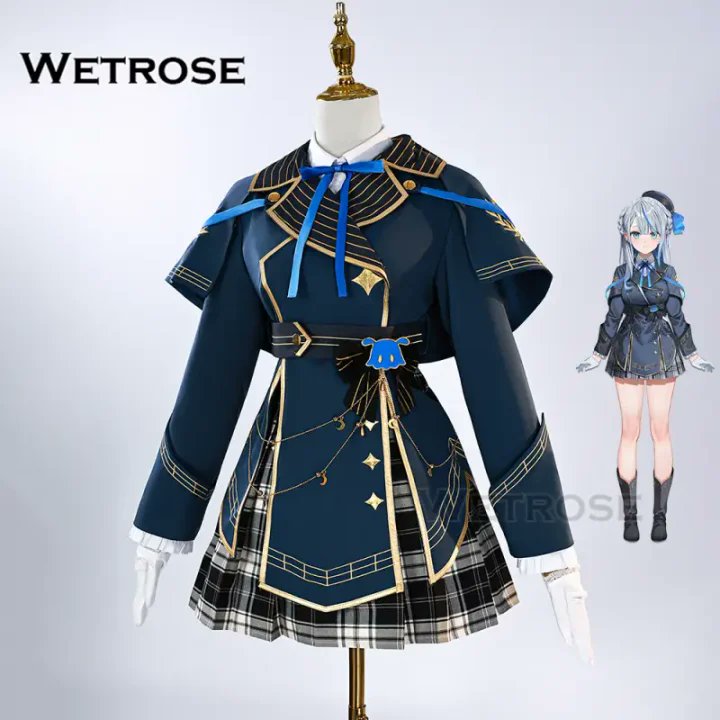 Wetrose] Pre-Order Vtuber Amagai Ruka Cosplay Costume 雨海ルカ