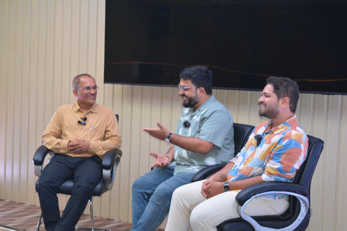 ari_pune's tweet photo. Podcasting meets Science Communication!

On 18 June 2025, @ari_pune hosted an exciting ARI-ENGAGE Capacity-Building Workshop on Podcasting and Audio-Video Storytelling– a powerful blend of creativity, technology, and science outreach!

Experts - Mr. Omkar Jadhav & Mr. Shardul Kadam, co-founders of the acclaimed Amuk Tamuk Podcast Network (@amuk_tamuk), brought their signature energy and insights into the world of Marathi digital storytelling.

The session was conducted like a real podcast, moderated by Dr. Mandar Datar (@naigavkar), Scientist, ARI – giving participants a first-hand experience of the storytelling process.

@pkdhakephalkar, Director, ARI, delivered an inspiring keynote on the role of podcasts in regional languages for impactful communication in today’s dynamic landscape.

The interactive Q&A and enthusiastic participation made the session truly memorable – sparking ideas and igniting voices for science!