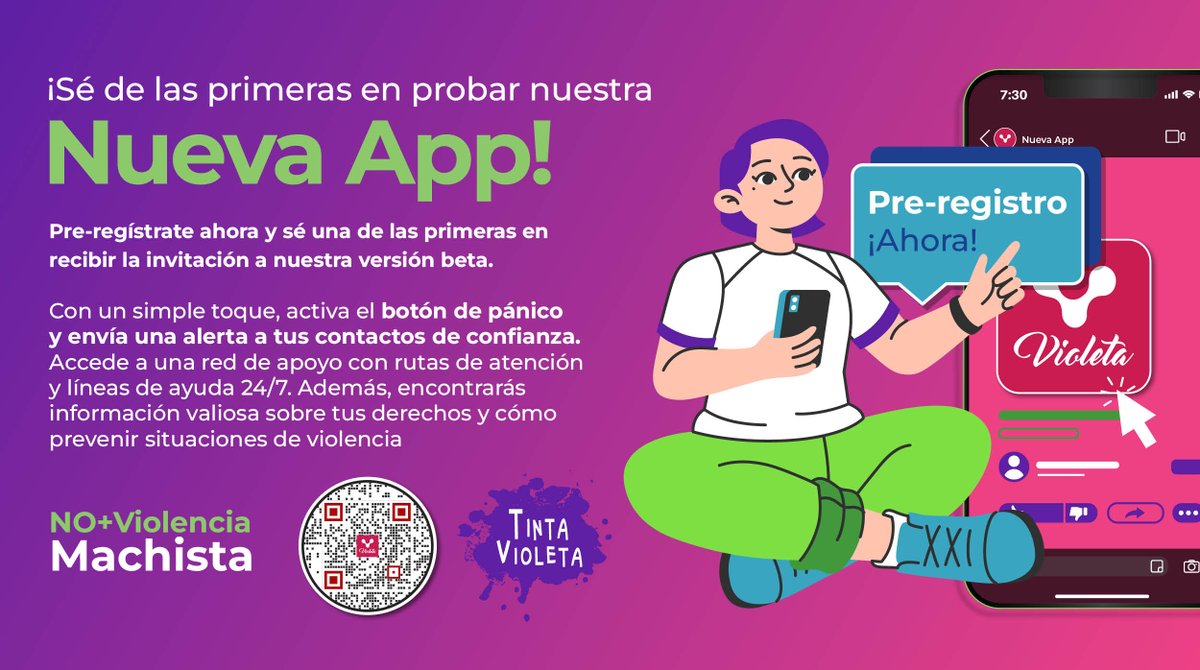 💡 ¿Te imaginas tener en sus manos una herramienta poderosa, una amiga digital siempre dispuesta a brindarte información, apoyo y seguridad? Pues esa amiga existe y se llama Violeta

➡️ Si estás en #Venezuela, esta herramienta es para ti, ingresa con el código QR y regístrate