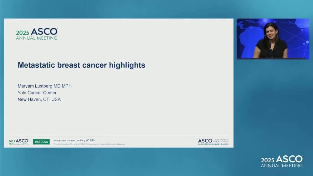Dr. Maryam Lustberg discusses her selected highlights from the metastatic breast cancer data presented at #ASCO25, including including the INAVO120, DESTINY-Breast09, and ASCENT-04 studies.

Watch the full video 👉 buff.ly/JXANcQO 

#BreastCancer
